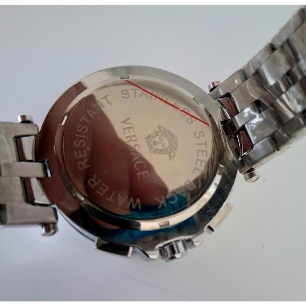 Versace Greca Medusa Men's Chronograph Stainless Steel Watch - Picture 7 of 7